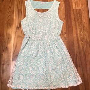Lace Mint Dress by Charming Charlie
